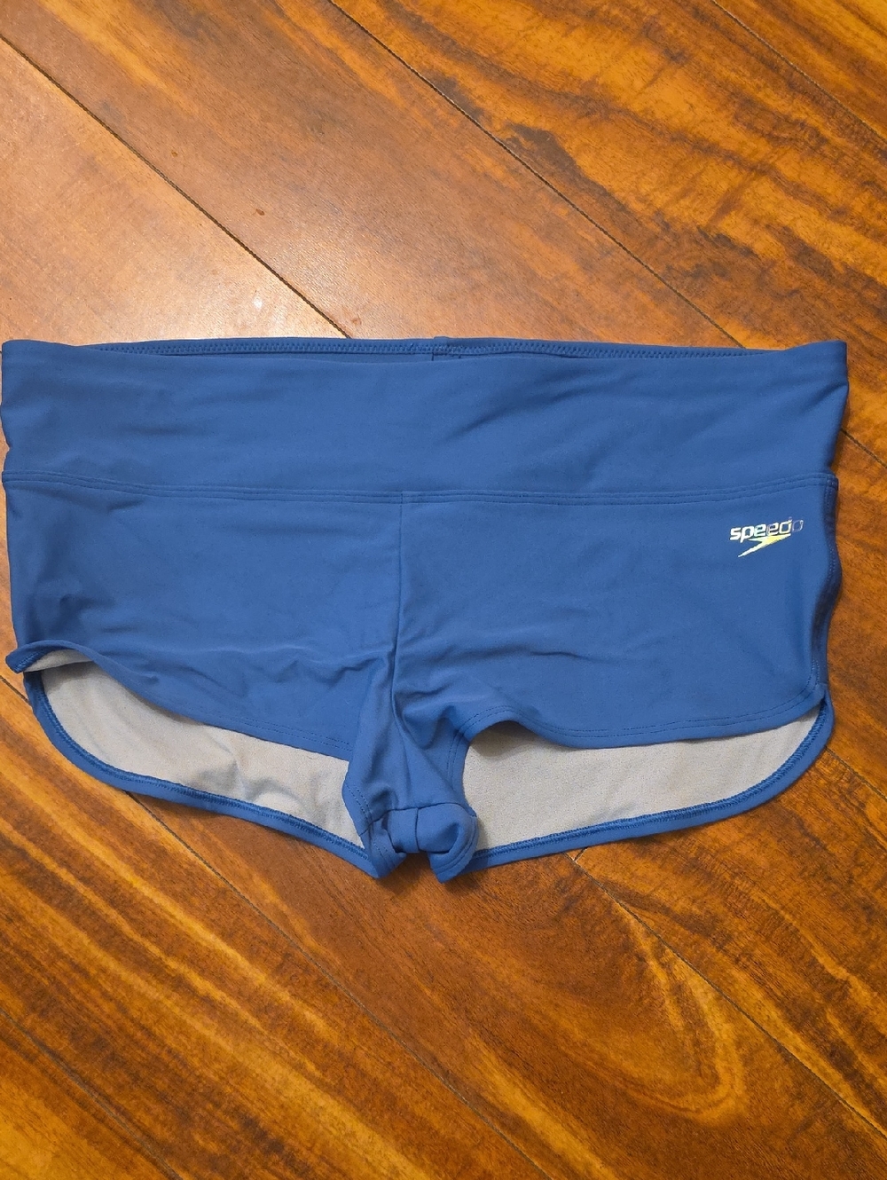 Speedo Navy Blue Swim Shorts with Gray Lining
